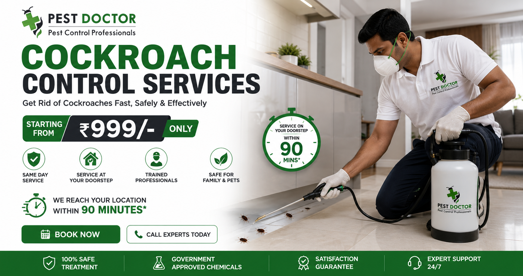 Professional pest treatment